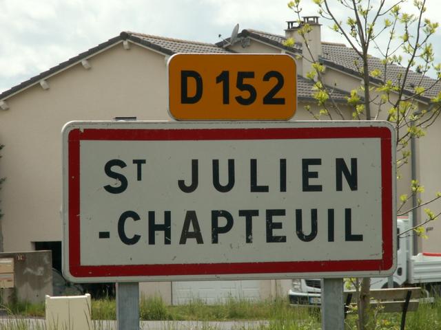 und wir haben St.Julien Chapteuil erreicht