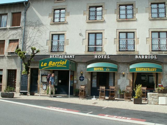 im Hotel Le Barriol haben wir übernachtet