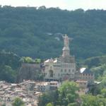 Blick zum Sanctuaire Saint-Joseph d'Espaly