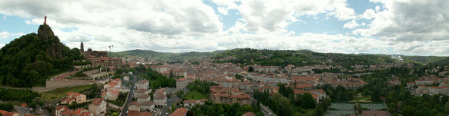 Breitbildfoto von Le Puy en Velay