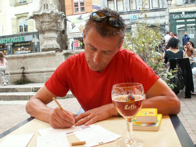 Franco ist sehr konzentriert