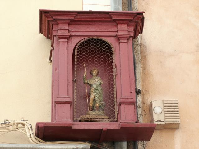 alte Jakobsfigur auf der Rue St.Jacques