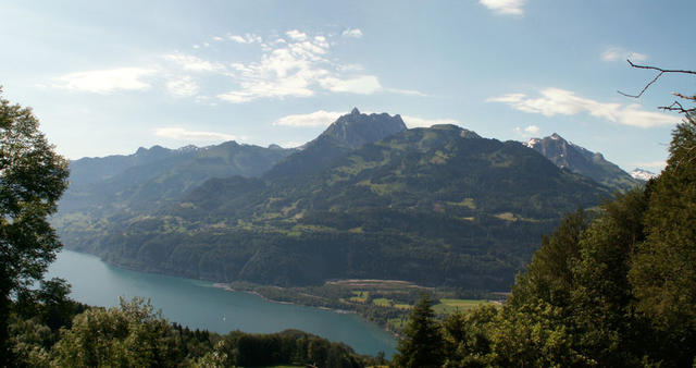 Blick zum Walensee mit Mürtschenstock