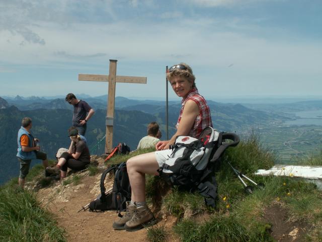 Mäusi ist von der Aussicht begeistert