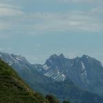 links der Säntis dann Rotsteinpass und Altmann