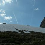 hier oben auf der Nordseite hat es noch genug Schnee