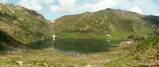 Breitbildfoto vom Ober Murgsee