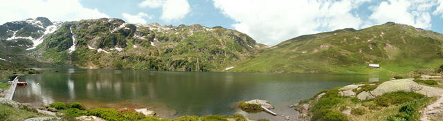 Breitbildfoto beim Ober Murgsee