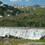 ohne diese kleine Staumauer gäbe es den Ober Murgsee nicht