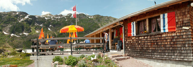 Breitbildfoto Murgseehütte