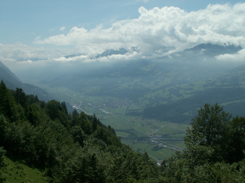 Blick runter ins Seeztal