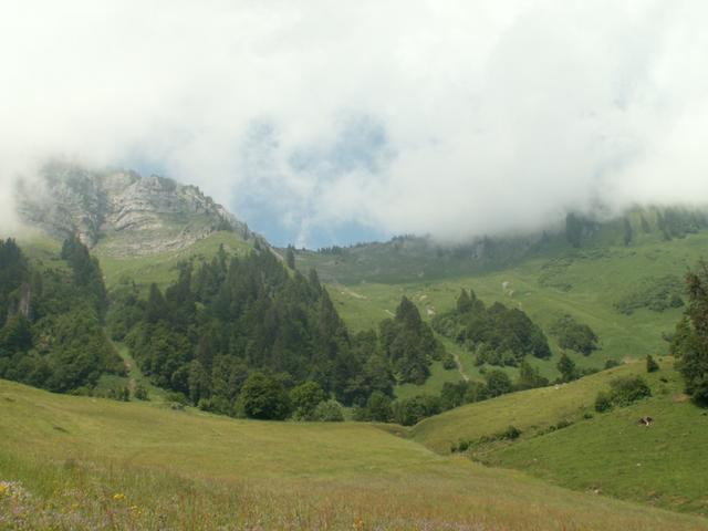 Blick rauf zum Nideripass