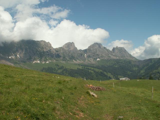 Blick von Neui Hütte aus Richtung Alvierkette