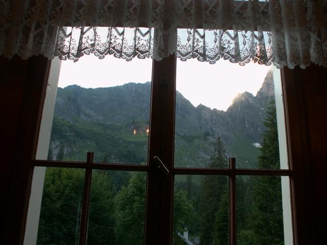 Aussicht vom Schlafzimmer Fenster