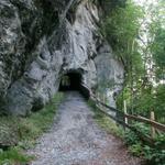 durch einen kleinen Tunnel führt uns der Weg Richtung Fedli