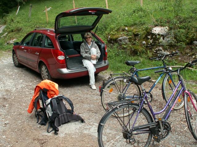 wir haben den Parkplatz erreicht