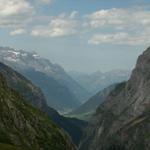 Blick von der Fridolinshütte ins Linthal