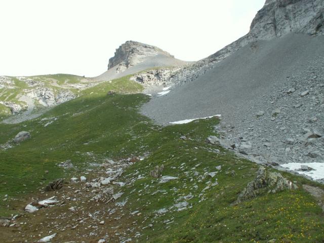 kurz vor der Beggilücke 2322 m.ü.M.