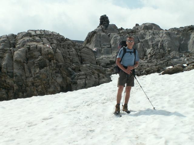 Franco geniesst den Schnee