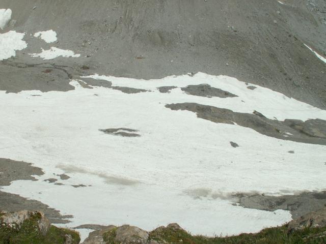 Abstieg von der Claridenhütte aus gesehen, Richtung Geissstein