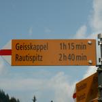 der Weg ist noch weit bis zum Rautispitz