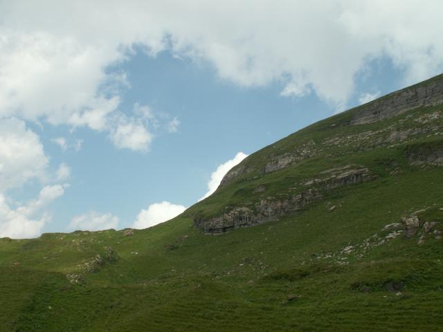 Blick zum Punkt 2012 m.ü.M. Aufstieg zum Rautispitz