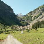 nun wird der Weg steiler. Es geht zur Fooalp