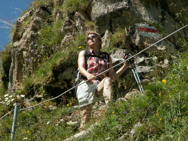 letzter Abschnitt kurz vor der Fooalp