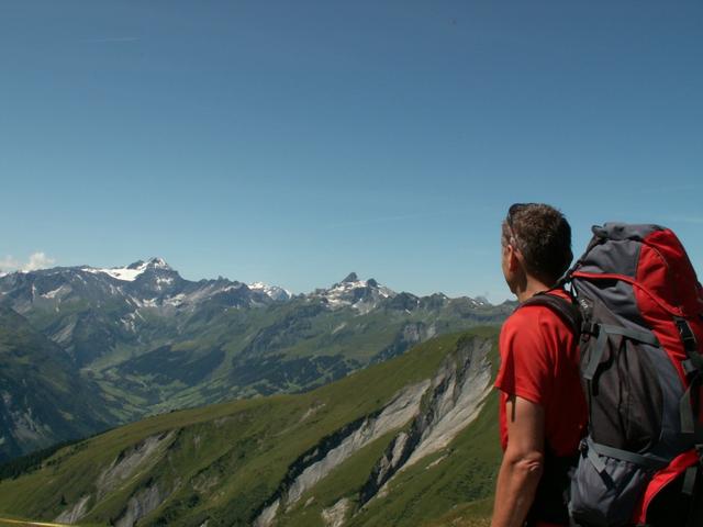 Franco bestaunt das Aussicht