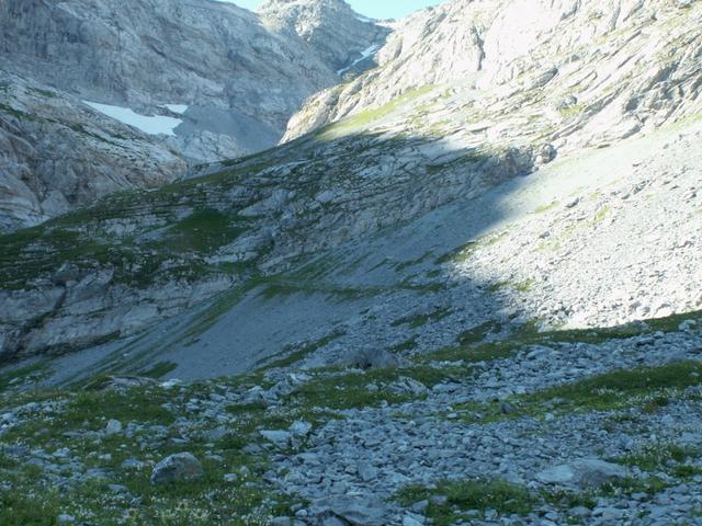 bei Walenboden 1901 m.ü.M. mit Blick auf dritter Steilstufe