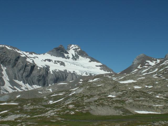 Blick zum Hausstock mit dem Glatscher da Mer