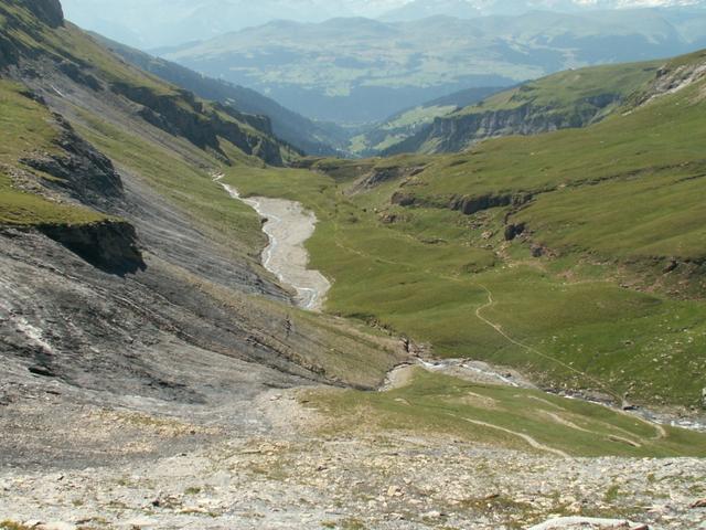 nun geht es runter zur Alp Mer