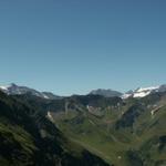 Blick Richtung Tristelhorn und Piz Sardona