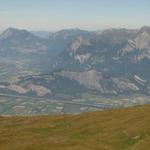 Blick runter zum Fläscher Berg mit Regitzer Spitz