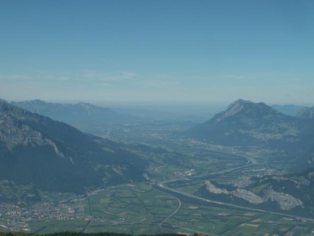 Blick runter ins Rheintal