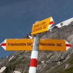 bei Sandpassweidli 2135 m.ü.M. trifft der Weg von Ober Sand, (den wir nicht genommen haben) hinzu