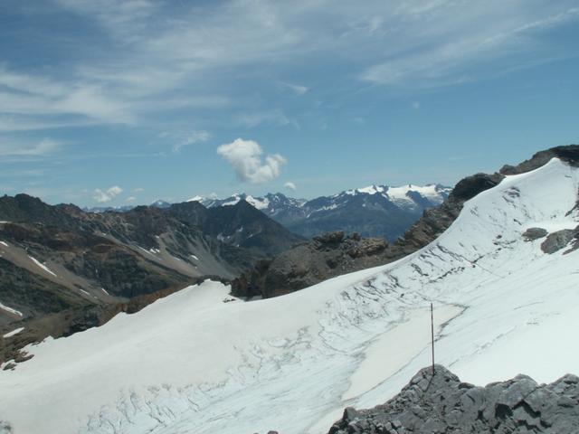 Blick auf den Sandgletscher