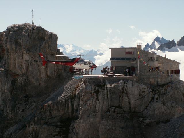 und landet bei der Hütte