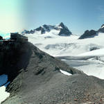 wunderschönes Breitbildfoto von der Planurahütte aus gesehen