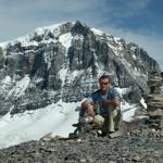 Franco geniesst die phantastische Berg- und Gletscherwelt