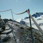 die letzten Tritte vor der Planurahütte sind gesichert